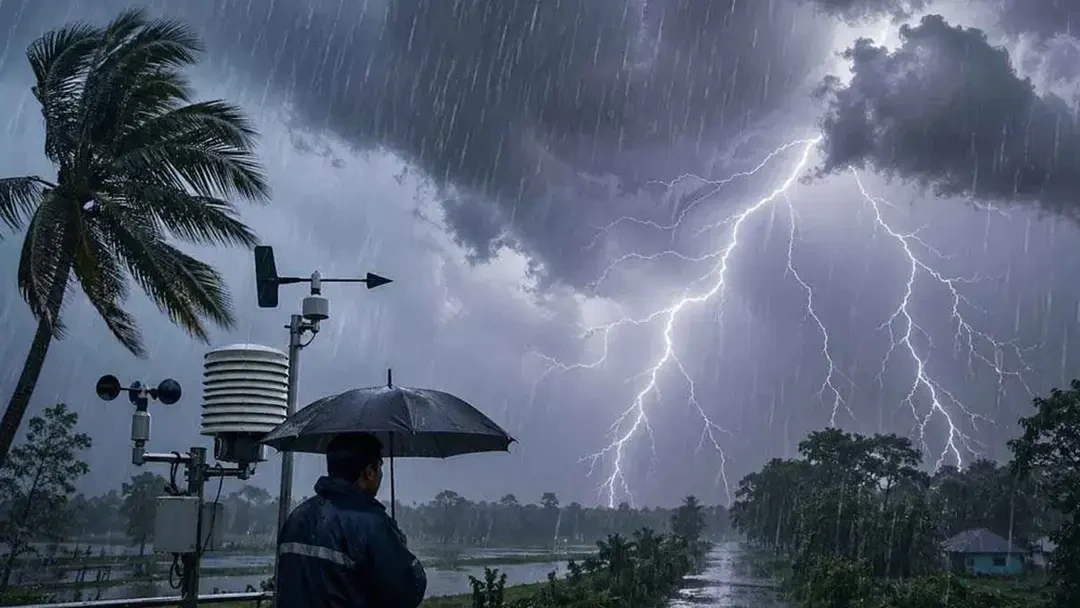দেশের ১৯ অঞ্চলে ঝোড়ো হাওয়া ও বজ্রবৃষ্টির সতর্কতা