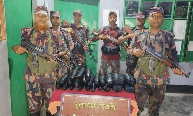 সাতক্ষীরা সীমান্তে ভারতীয় মালামাল জব্দ করেছে বিজিবি