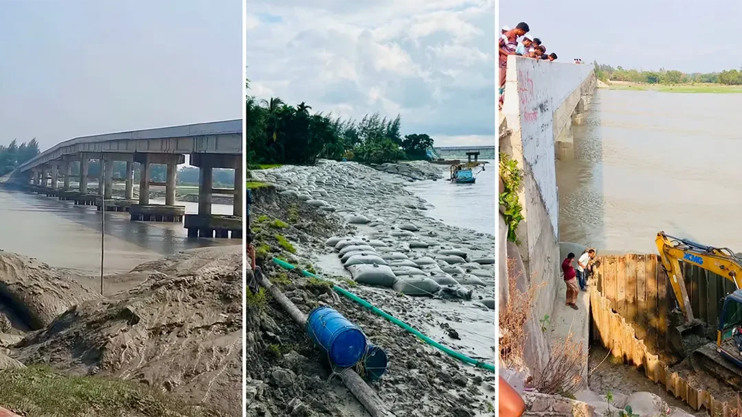 দুই বছরেও হয়নি সংস্কার, ঝুঁকিতে সাহেবেরঘাট সেতু